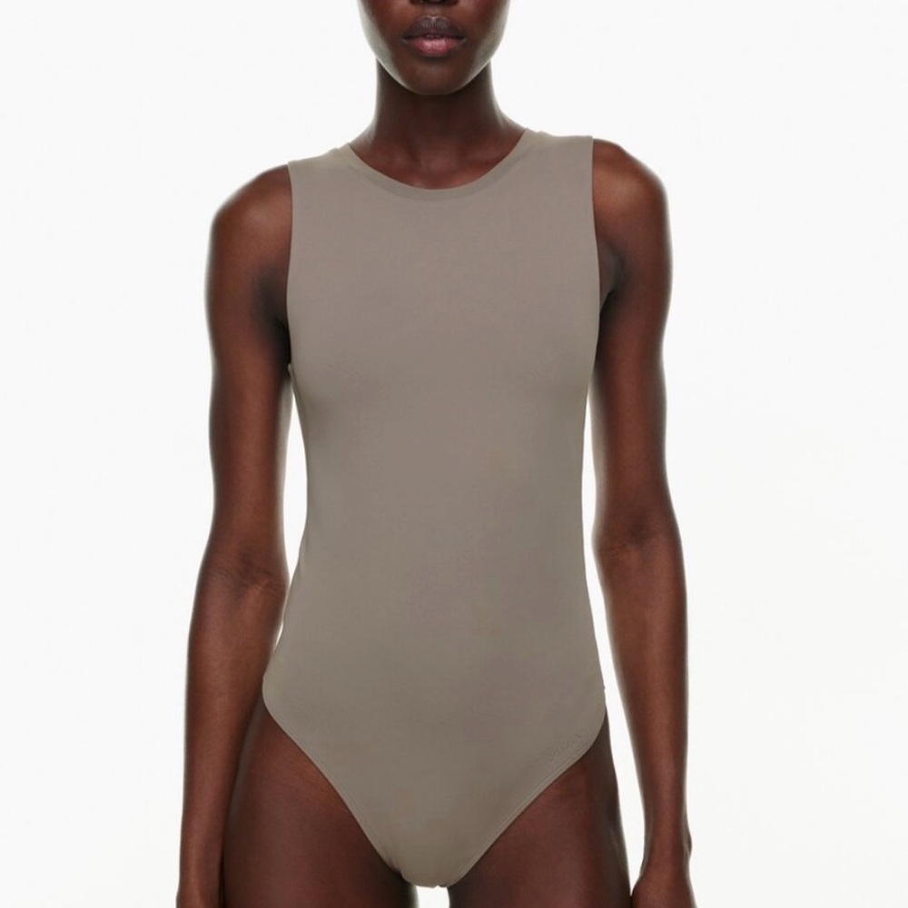 Babaton Fitted Tan/Taupe Bodysuit